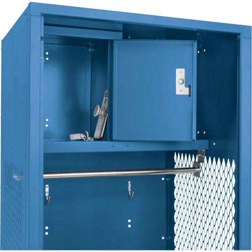 Gear Locker, Steel, 24" W x 24" D x 72" H, Dark Blue Rideout Tool & Machine Inc.