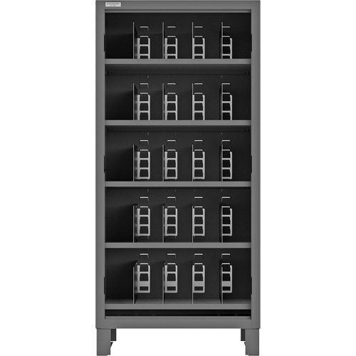Armoire robuste &agrave; façade ouverte avec s&eacute;parateurs, Acier, 0 tiroirs, 36" x 24" x 78", Gris Rideout Tool & Machine Inc.