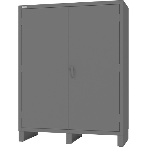 Armoire &agrave; portes encastr&eacute;es standards, Acier, 60" la x 24" p x 78" h, Gris Rideout Tool & Machine Inc.