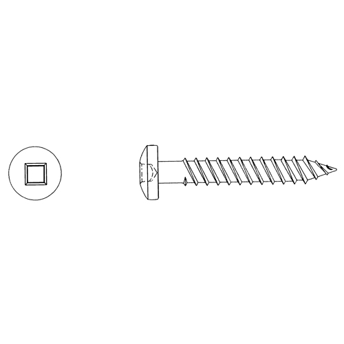 Round Head Wood Screws, #8 x 1-3/4" L, Zinc Plated Rideout Tool & Machine Inc.