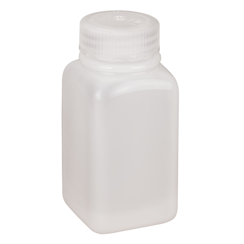 Easy-Grip Space-Saver Bottles, Square, 6 oz., Plastic Rideout Tool & Machine Inc.