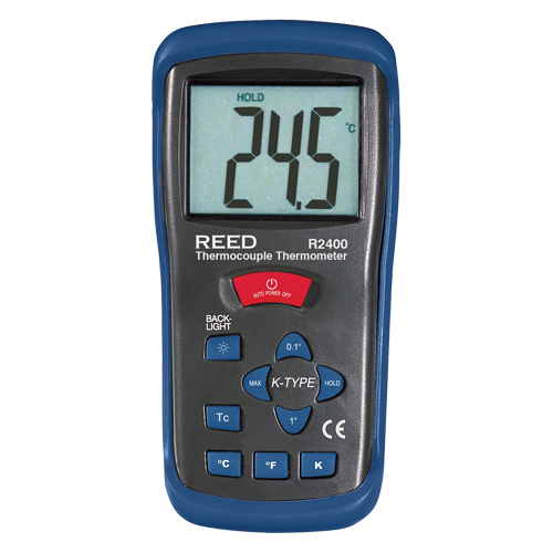 Thermom&egrave;tre &agrave; thermocouple avec certificat de calibration, Contact, Num&eacute;rique, -58-2000°F (-50-1300°C) Rideout Tool & Machine Inc.