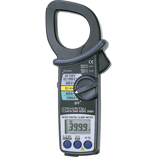 AC/DC Clamp Meter with Large Diameter Jaws, AC/DC Voltage, AC/DC Current Rideout Tool & Machine Inc.