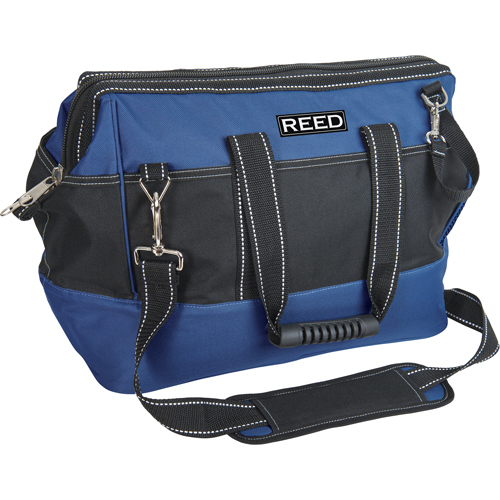 Industrial Tool Bag, Polyester, 33 Pockets, Black/Blue Rideout Tool & Machine Inc.