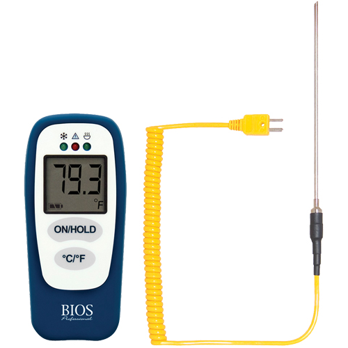 Thermom&egrave;tre alimentaire avec v&eacute;rification HACCP, Contact, Num&eacute;rique, -83,2 - 1999°F (-64 &agrave; 1400°C) Rideout Tool & Machine Inc.