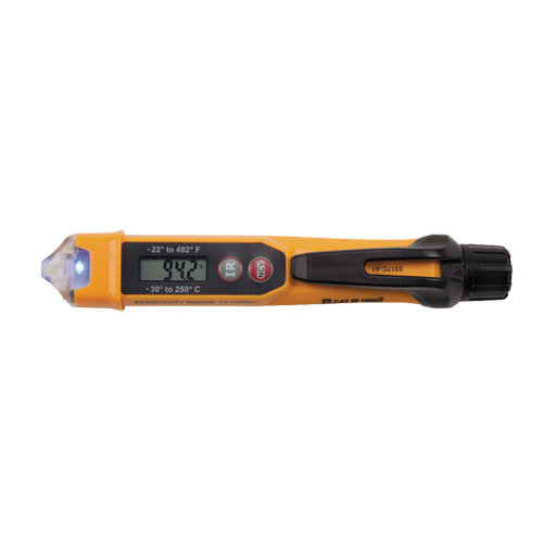 Testeur de tension sans contact avec thermom&egrave;tre &agrave; infrarouge Rideout Tool & Machine Inc.