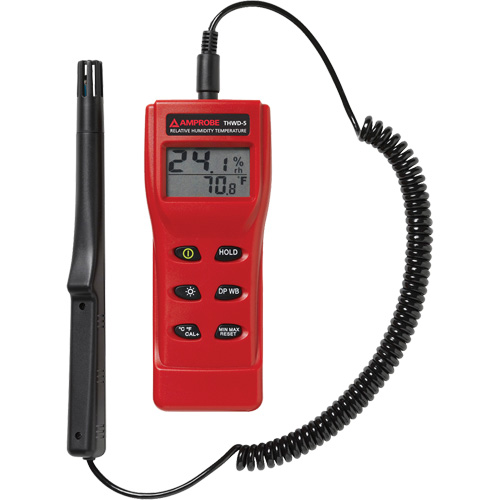 THWD-5 Relative Humidity & Temperature Meter, 0% - 100% RH, 14°- 140° F ( -10° - 60° C ) Rideout Tool & Machine Inc.