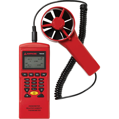 An&eacute;mom&egrave;tre TMA40-A, Enregistrement des donn&eacute;es, Gamme de v&eacute;locit&eacute; d'air de 0,4 - 32 m/sec Rideout Tool & Machine Inc.