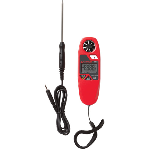An&eacute;mom&egrave;tre et thermom&egrave;tre TMA5, Sans enregistrement des donn&eacute;es, Gamme de v&eacute;locit&eacute; d'air de 0,4 - 25 m/sec Rideout Tool & Machine Inc.
