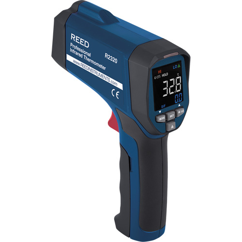 Professional Infrared Thermometer, -26 - 1472° F ( -32 - 800° C ), 30:1, Adjustable Emmissivity Rideout Tool & Machine Inc.