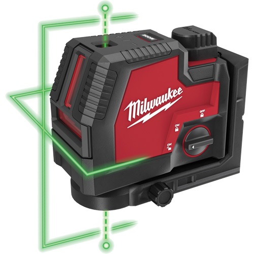 Laser vert &agrave; lignes crois&eacute;es et points daplomb rechargeable par USB Redlithium 21 Rideout Tool & Machine Inc.