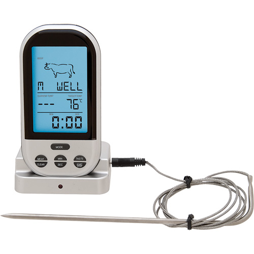 Wireless Meat & Poultry Thermometer, Contact, Digital, 32-482°F (0-250°C) Rideout Tool & Machine Inc.