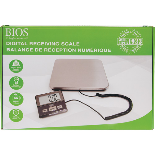 Balance de r&eacute;ception num&eacute;rique, Capacit&eacute; 220 lb, Graduations 1 lb Rideout Tool & Machine Inc.