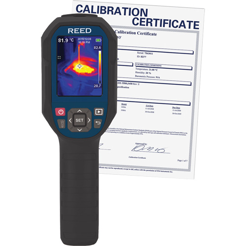 Cam&eacute;ra thermique avec certificat d'&eacute;talonnage, 160 x 120 pixels, 14° - 752°C (-10° - 400°F), 50 mK Rideout Tool & Machine Inc.
