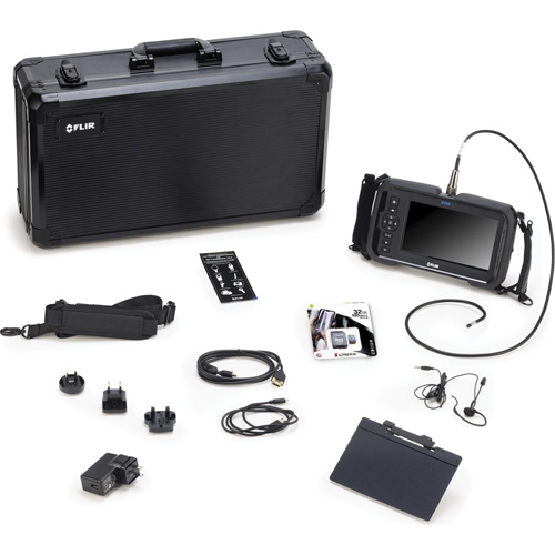 Trousse de vid&eacute;oscope haute performance avec sonde de cam&eacute;ra articul&eacute;e &agrave; quatre voies Rideout Tool & Machine Inc.