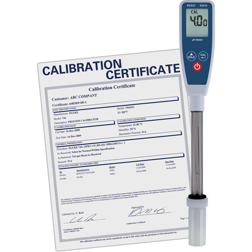 Long Stem pH Meter with Traceable Certificate Rideout Tool & Machine Inc.
