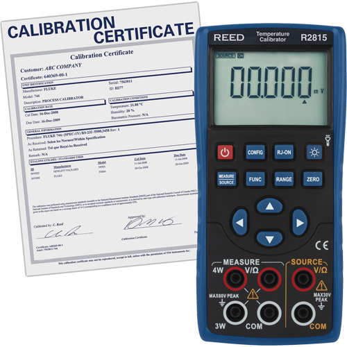&eacute;talonneur de temp&eacute;rature avec certificat de traçabilit&eacute; Rideout Tool & Machine Inc.