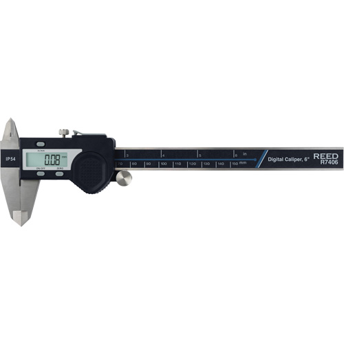 Pied &agrave; coulisse num&eacute;rique de 6" (150 mm), R&eacute;solution de 0,0005" (0,01 mm), 0" - 6" (0 mm - 150 mm) gamme de mesure Rideout Tool & Machine Inc.