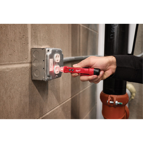 Voltage Detector with LED & GFCI Receptacle Tester Kit, 50 V - 1000 V, Display & Sound Alert Rideout Tool & Machine Inc.