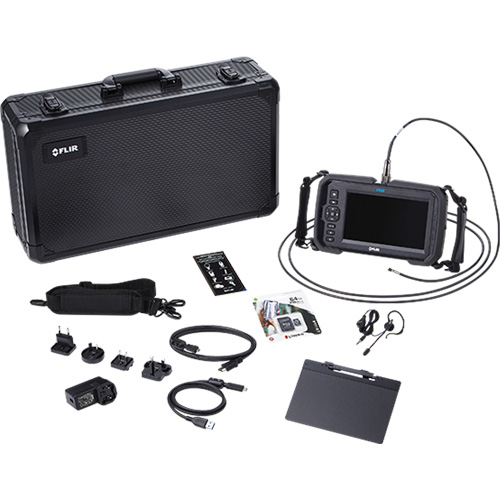 Ensemble de vid&eacute;oscope haute performance avec cam&eacute;ra HD double & longue sonde, 1280" lo x 720" la Affichage, 1024 x 600 pixels, 4,9 mm (0,19") T&ecirc;te de cam&eacute;ra Rideout Tool & Machine Inc.