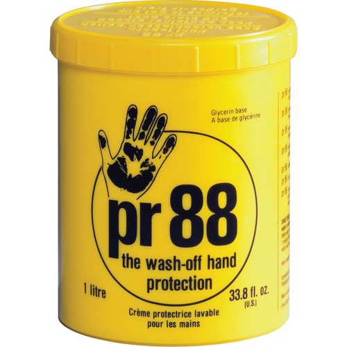 Pr88 Skin Protection Barrier Cream-the Wash-off Hand Protection, Jar, 1000 ml Rideout Tool & Machine Inc.