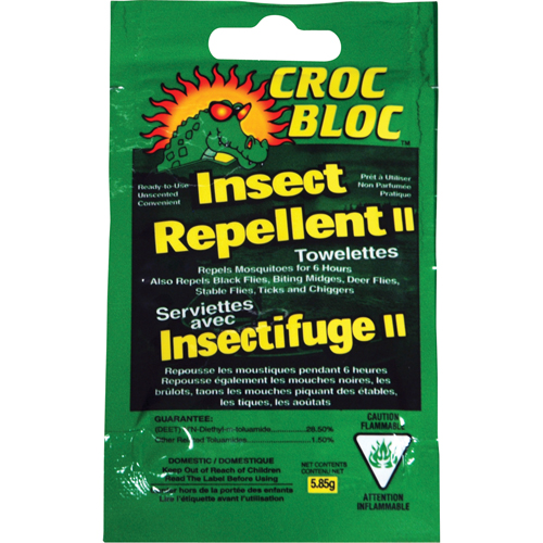 Insectifuge, 6 heures de protection, DEET &agrave; 30 %, Serviette, 5,58 g Rideout Tool & Machine Inc.