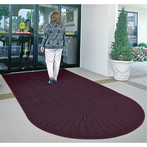 Waterhog&reg; Eco Matting, Wiper/Scraper, 3' x 6' x 3/8", Maroon Rideout Tool & Machine Inc.