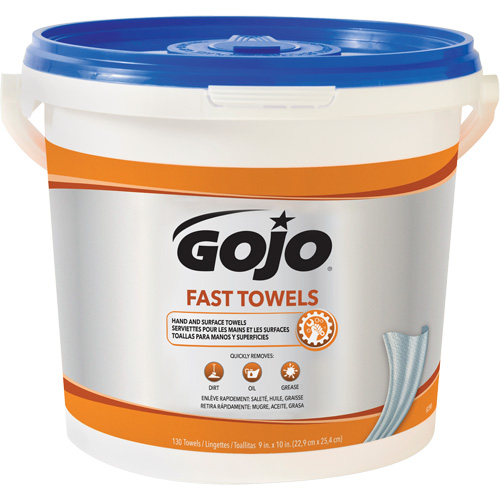 Fast Wipes&reg; Hand Cleaning Towels, 130 Wipes, 10" x 9" Rideout Tool & Machine Inc.