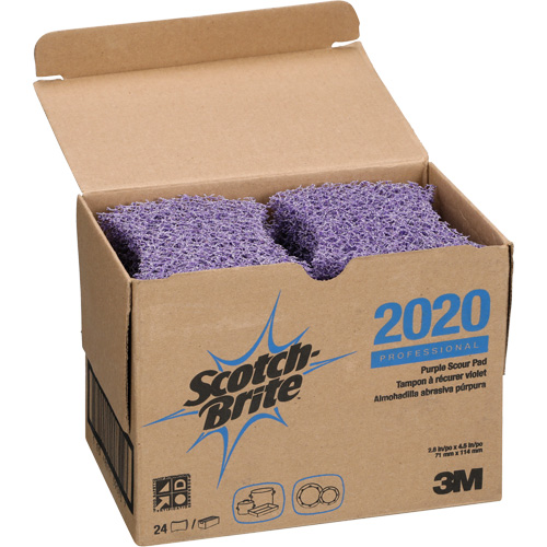 Scotch-Brite Purple Scour Pad, 4-1/2" L x 2-4/5" W Rideout Tool & Machine Inc.