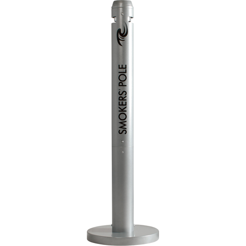 Smokers' Pole Cigarette Receptacle, Free-Standing, Aluminum, 41" Height Rideout Tool & Machine Inc.