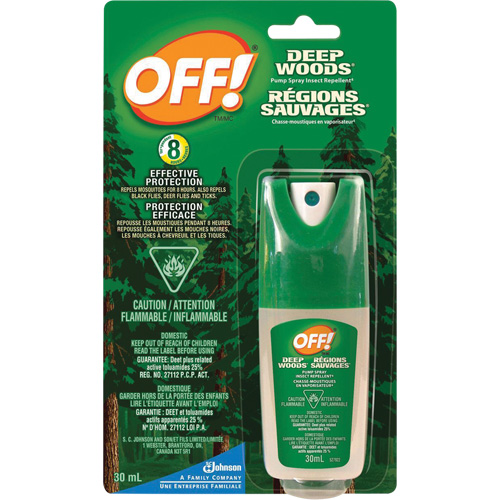 OFF! Deep Woods&reg; Insect Repellent, 25% DEET, Spray, 30 ml Rideout Tool & Machine Inc.