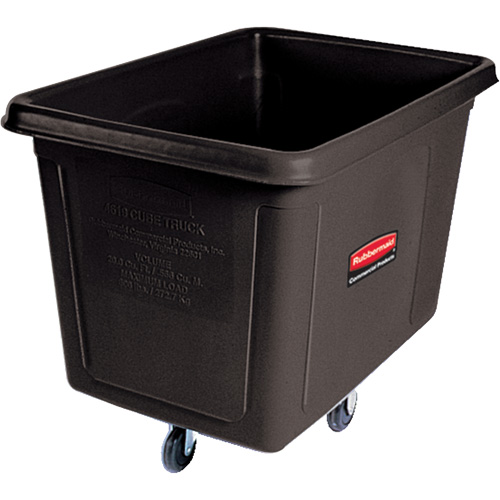 Bulk Cube Truck, Polyethylene, 48" L x 34-1/16" W x 36-1/2" H, 20 cu.ft. Volume, 600 lbs. Capacity Rideout Tool & Machine Inc.
