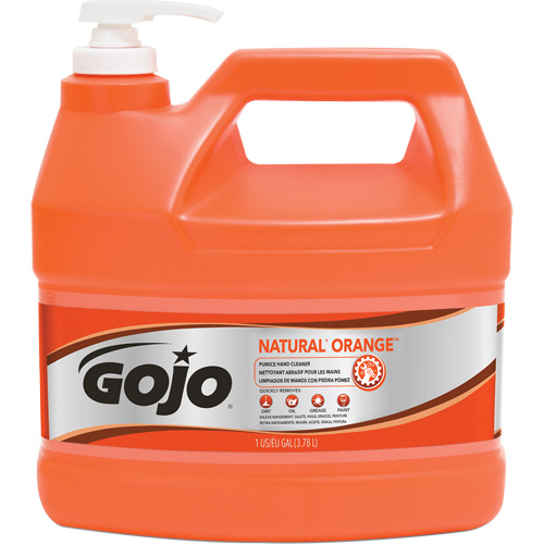 Natural Orange Hand Cleaner, Pumice, 3.78 L, Pump Bottle, Citrus/Orange Rideout Tool & Machine Inc.