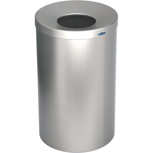 R&eacute;cipient &agrave; d&eacute;chets pour halls, Acier inoxydable, 33 gal. US Rideout Tool & Machine Inc.