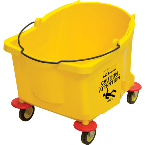 Seau pour vadrouille, Capacit&eacute; de 9.5 gal. US (38 pintes), Jaune Rideout Tool & Machine Inc.