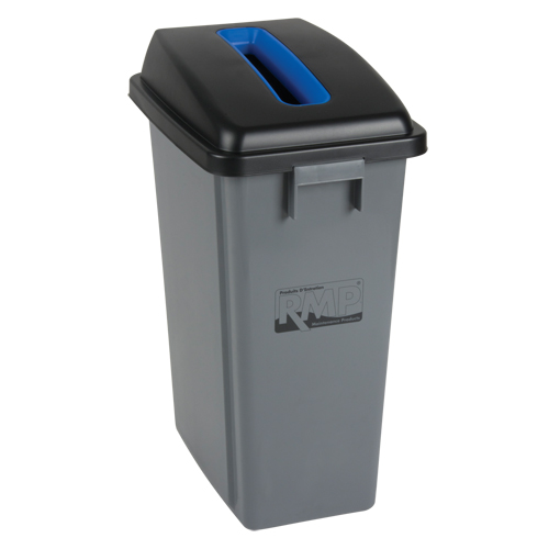 Recycling & Garbage Bin, Plastic, 16 US gal. Rideout Tool & Machine Inc.