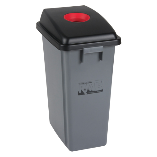 Recycling & Garbage Bin, Plastic, 16 US gal. Rideout Tool & Machine Inc.