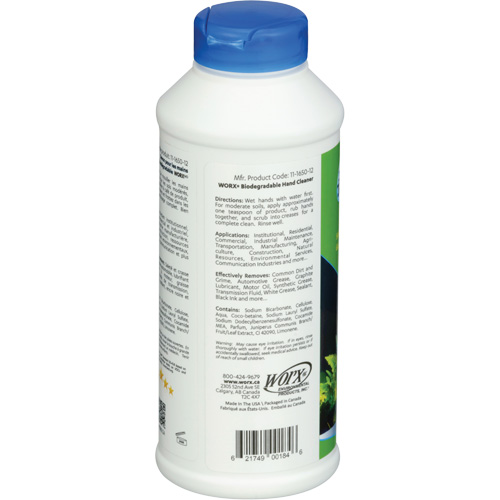 Biodegradable Hand Cleaner, Powder, 0.406 lbs., Bottle, Scented Rideout Tool & Machine Inc.
