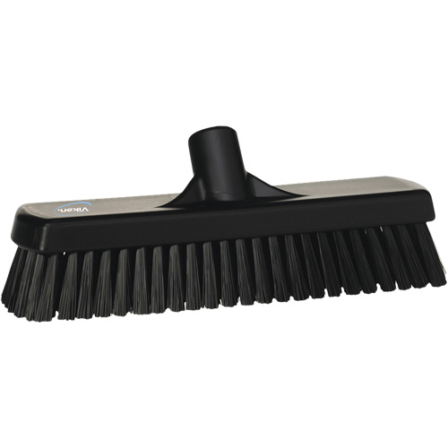Balai-brosse pour planchers et mur, Crins Ferme, 12", Polyester, Noir Rideout Tool & Machine Inc.