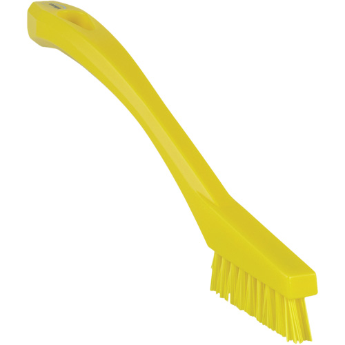 Detail Brush, Stiff Bristles, 8" Long, Yellow Rideout Tool & Machine Inc.