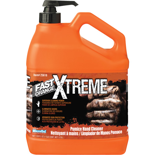Xtreme Professional Grade Hand Cleaner, Pumice, 3.78 L, Pump Bottle, Orange Rideout Tool & Machine Inc.