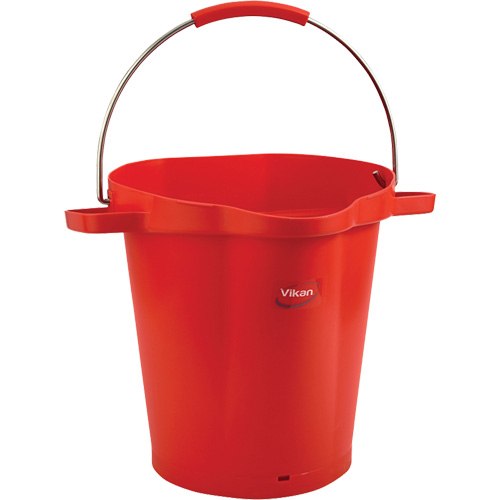 Seau hygi&eacute;nique pour service alimentaire, Rouge, 5 gal. US Rideout Tool & Machine Inc.