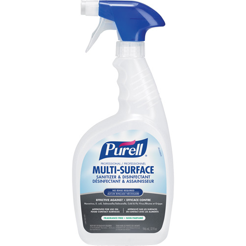Professional Multi-Surface Sanitizer & Disinfectant, 946 ml, Trigger Bottle Rideout Tool & Machine Inc.