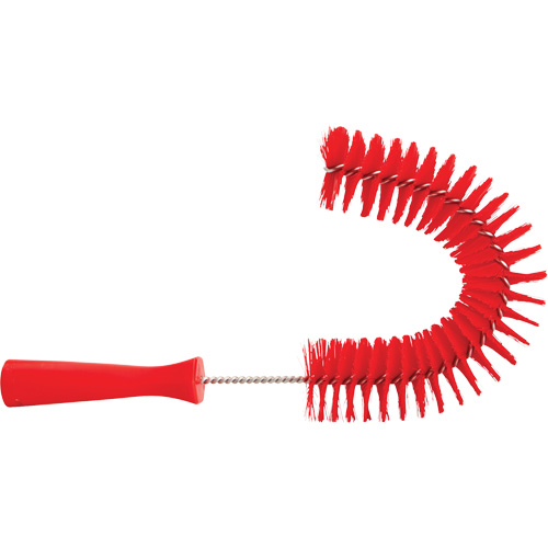 Hooked Brush, Medium/Stiff Bristles, 15-1/2" Long, Red Rideout Tool & Machine Inc.