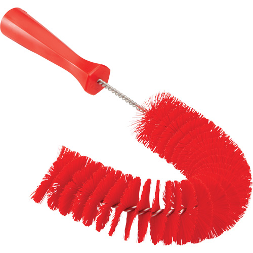 Hooked Brush, Medium/Stiff Bristles, 15-1/2" Long, Red Rideout Tool & Machine Inc.