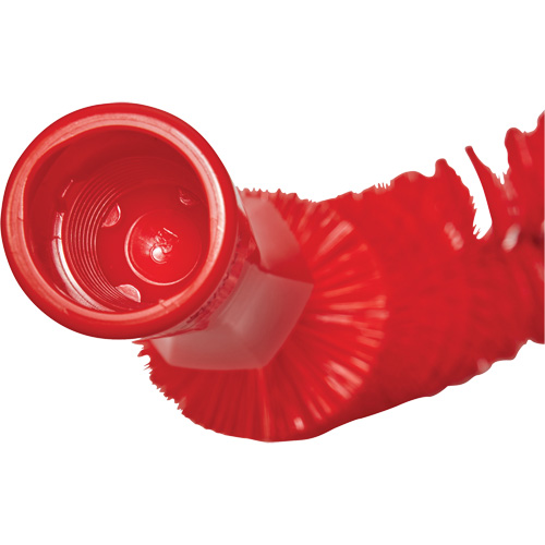 Hooked Brush, Medium/Stiff Bristles, 15-1/2" Long, Red Rideout Tool & Machine Inc.