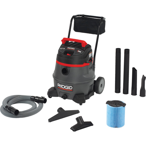 NXT Industrial Vacuum with Cart, Wet-Dry, 6 HP, 14 US Gal. (53 Litres) Rideout Tool & Machine Inc.