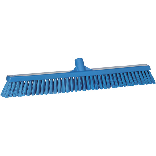 Balai-brosse &agrave; soies combin&eacute;es, Crins Cors&eacute;/Fin, 24", Polyester, Bleu Rideout Tool & Machine Inc.