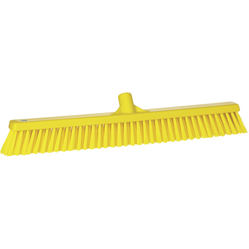 Balai-brosse &agrave; soies combin&eacute;es, Crins Cors&eacute;/Fin, 24", Polyester, Jaune Rideout Tool & Machine Inc.