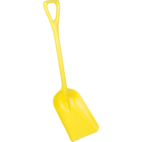 Pelle hygi&eacute;nique monopi&egrave;ce, Lame 10" x 6", Longueur de 37-1/2", Plastique, Jaune Rideout Tool & Machine Inc.